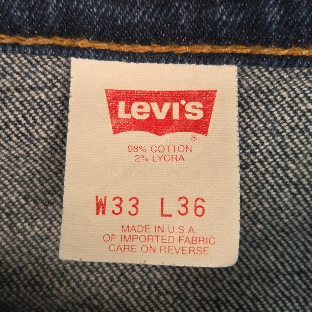 Vtg Levi's 90's 517 Orange Tab Bootcut Jeans 33x36‎ (Fits 32×32) 1994 Made USA